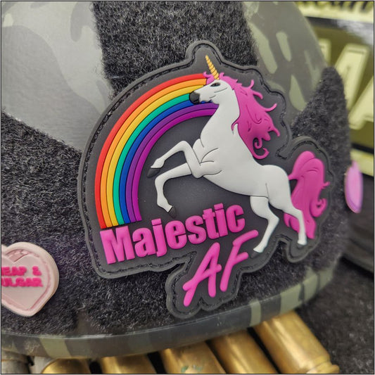 Majestic AF - 3.5 inch PVC Patch - Multiple Colors