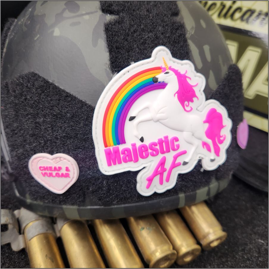 Majestic AF - 3.5 inch PVC Patch - Multiple Colors