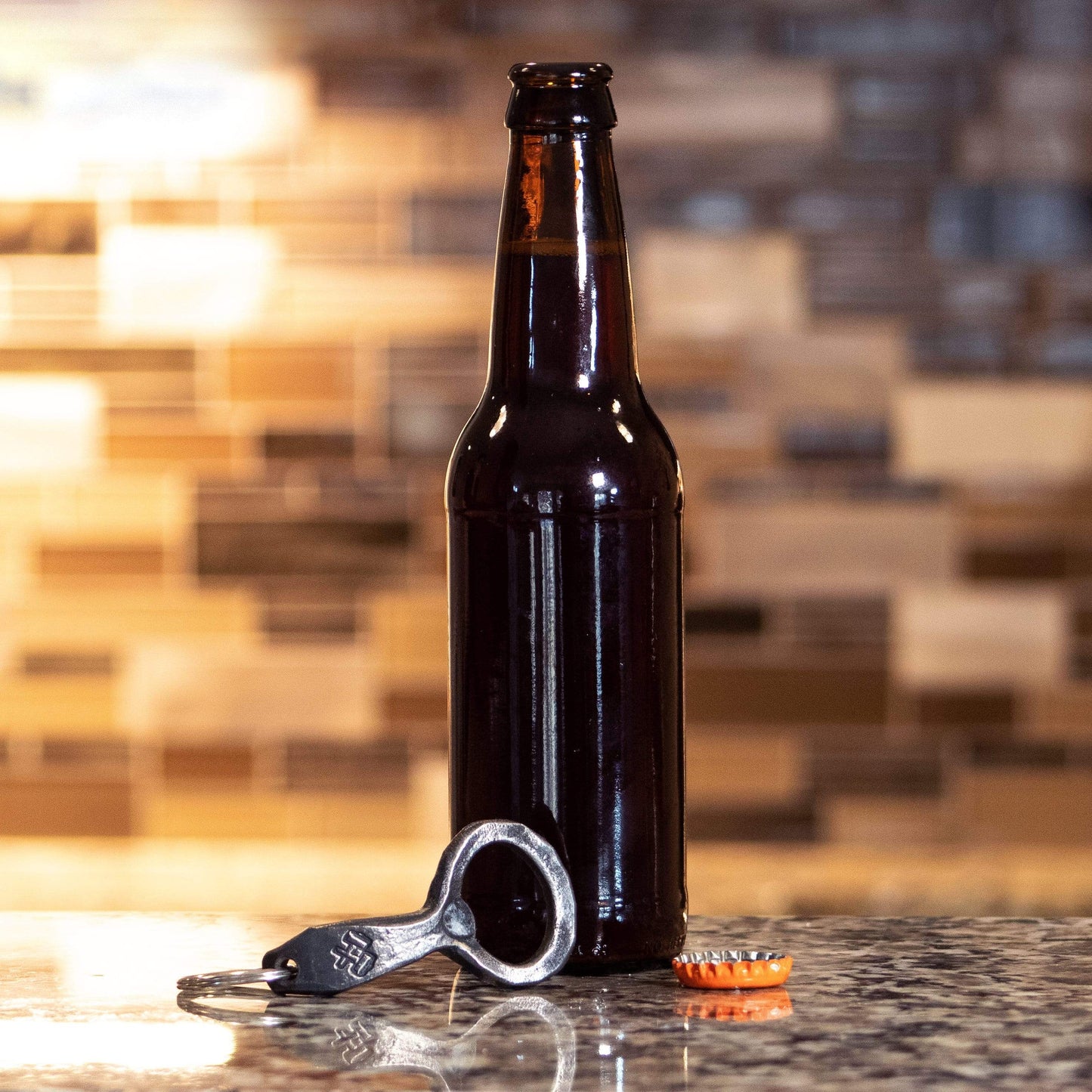 Hand Forged Keychain Bottle Opener