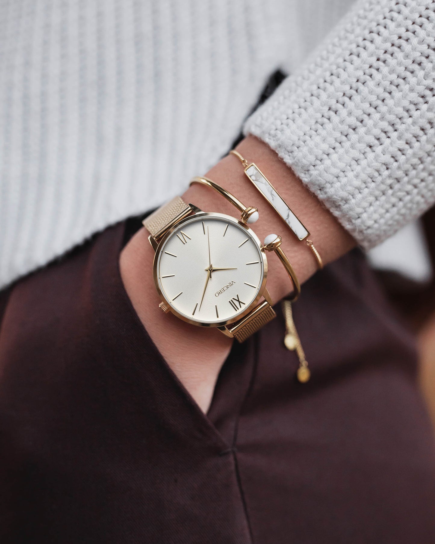 Marble Bar Bracelet - Gold