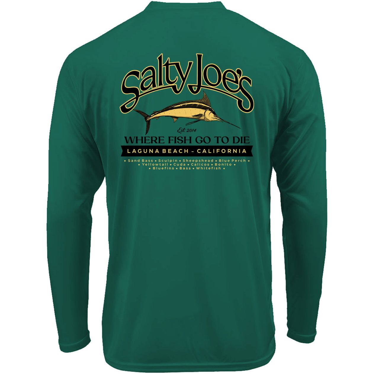 Salty Joe's Fish Count Long Sleeve Sun Shirt