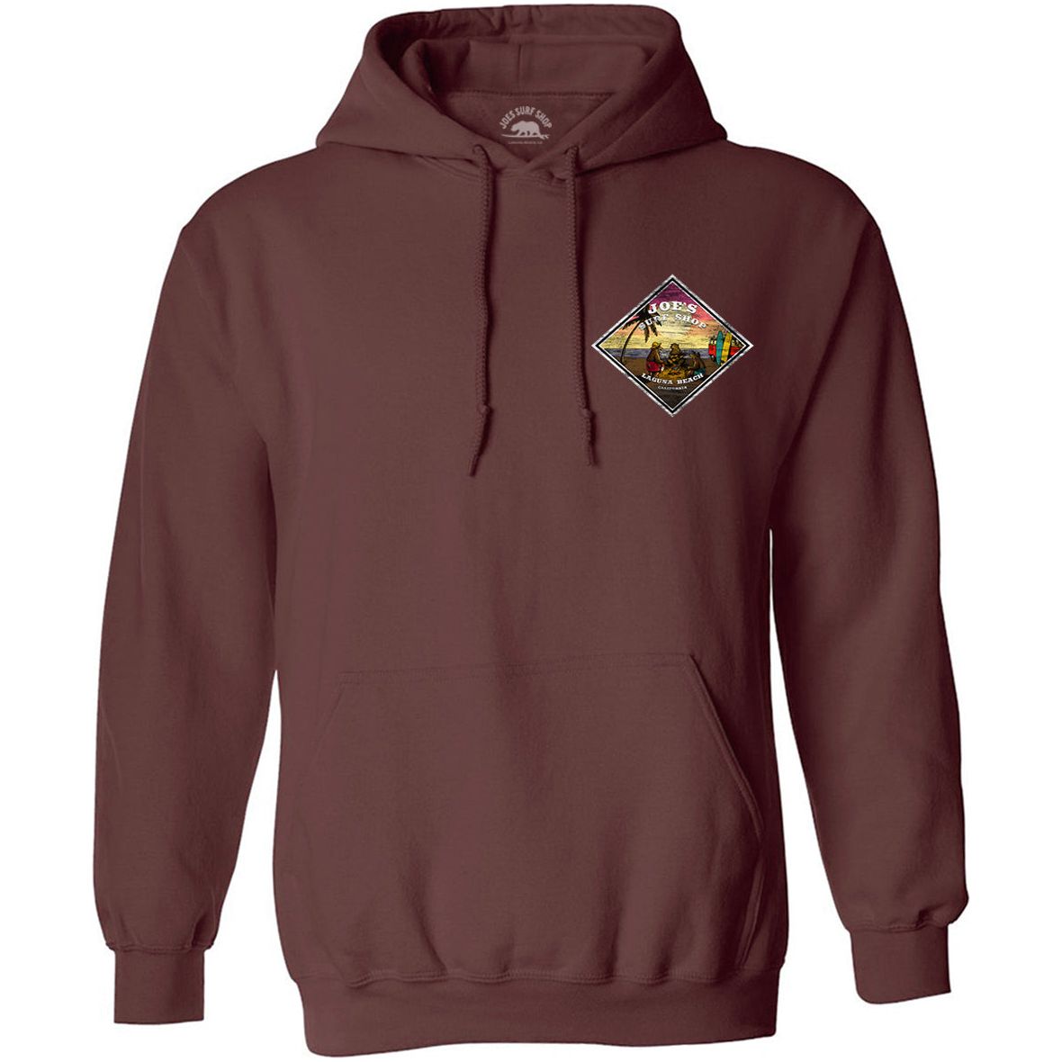 Joe's Surf Shop Three Bears on the Beach Pullover Surf Hoodie