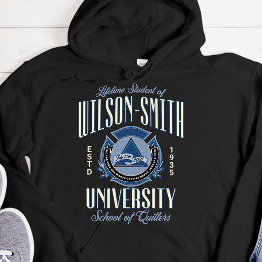 Custom Recovery Hoodie | Inspiring Sobriety |  Wilson-Smith University