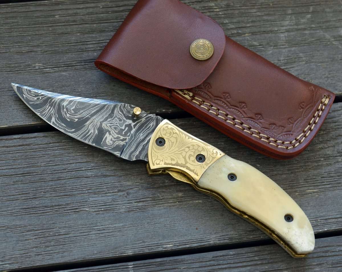 Marshal Gentleman's Folding Knife with Bone Handle