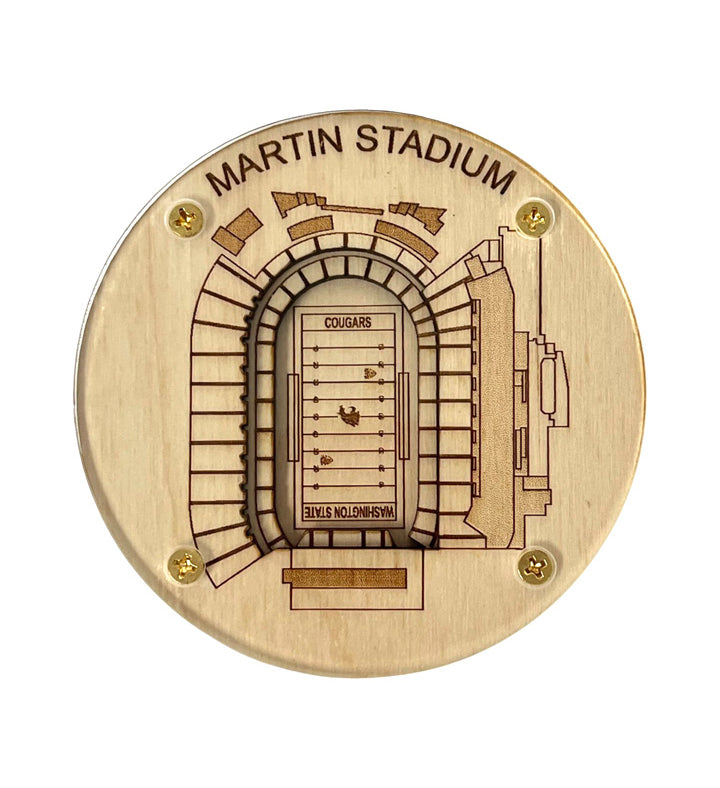 Pullman, Washington Coaster Art (Martin Stadium)