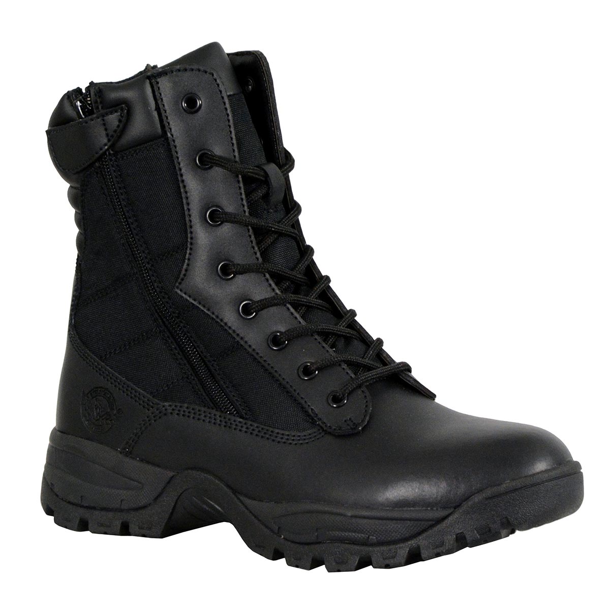 Milwaukee Leather MBM9110 Men's 9-Inch Black Leather Lace-Up Swat Style-Tactical Motorcycle Riding Boots