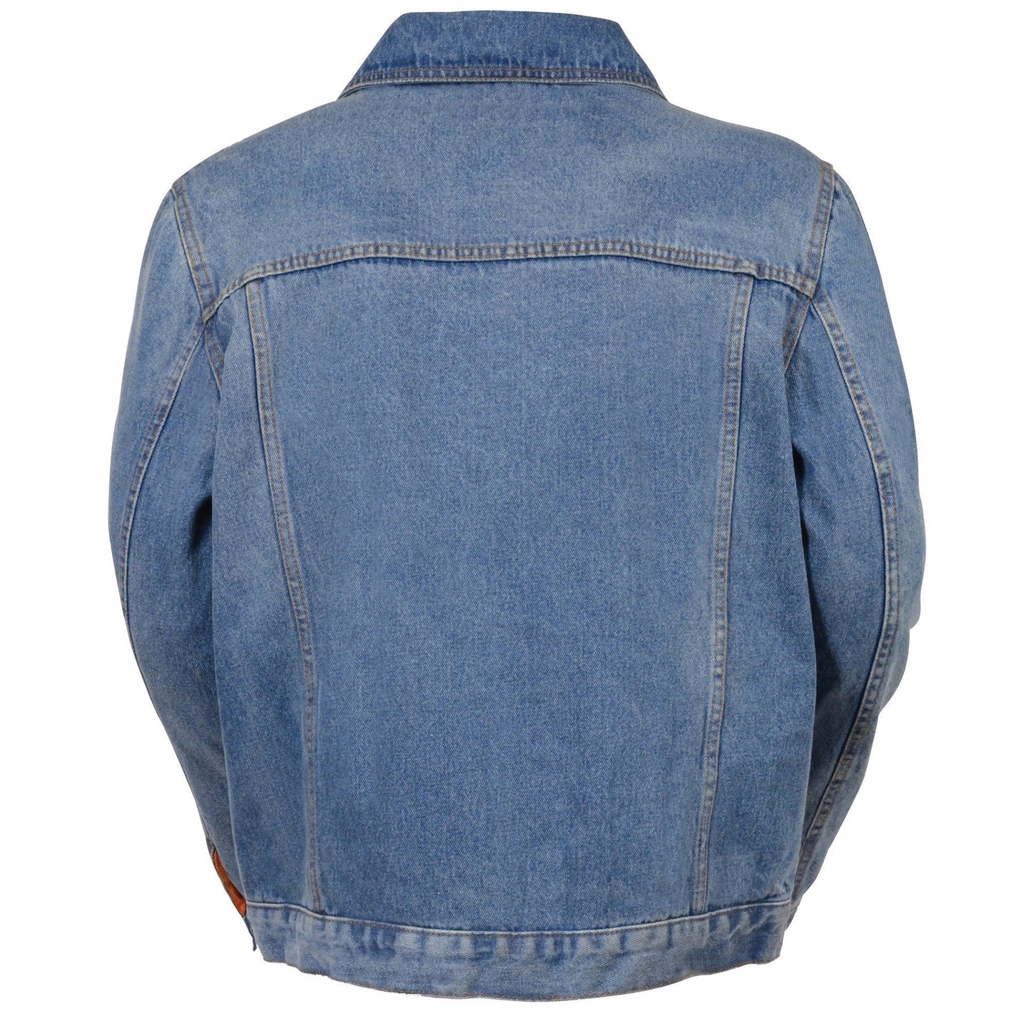 Milwaukee Leather MDM1015 Men's Blue Classic Denim Jean Jacket