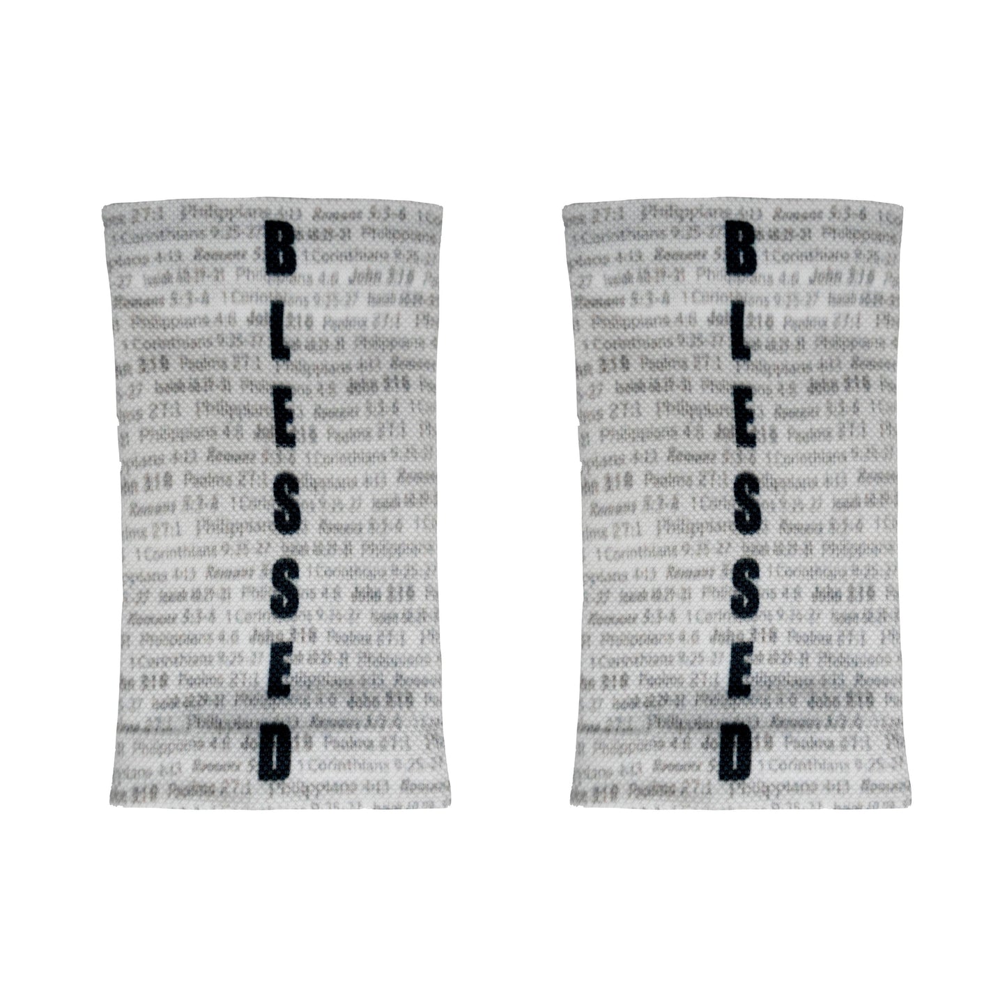 White BLESSED Wrist Support Sleeves