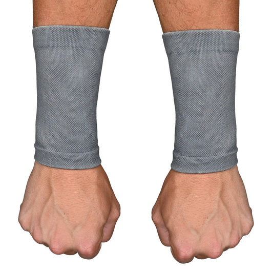 Grey Wrist Support Sleeves