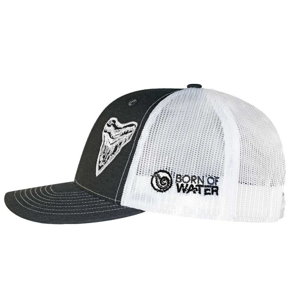 Megalodon "MEG" Shark Tooth Trucker Hat