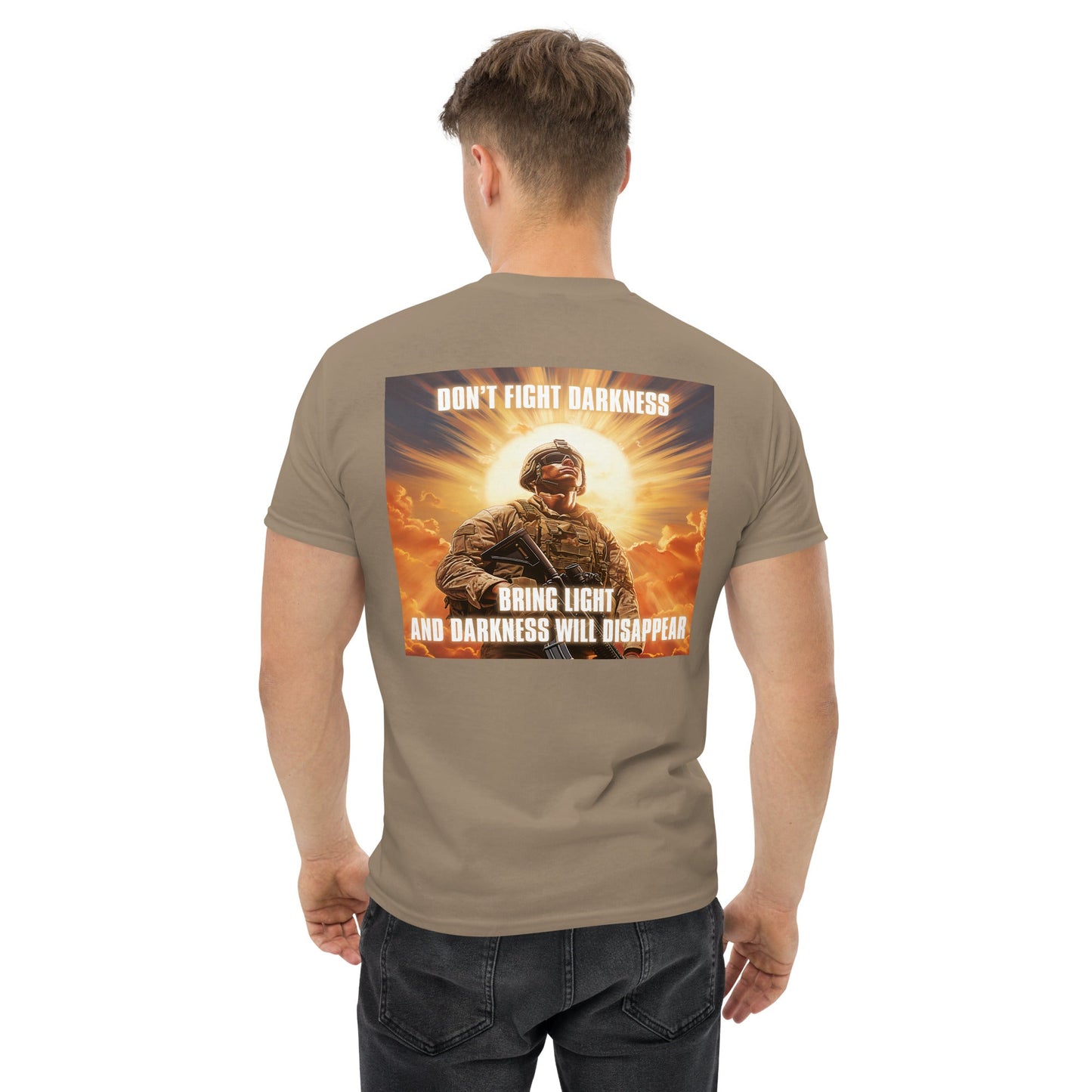 Don't Fight Darkness - Bring Light // We Fight Monsters Shirt