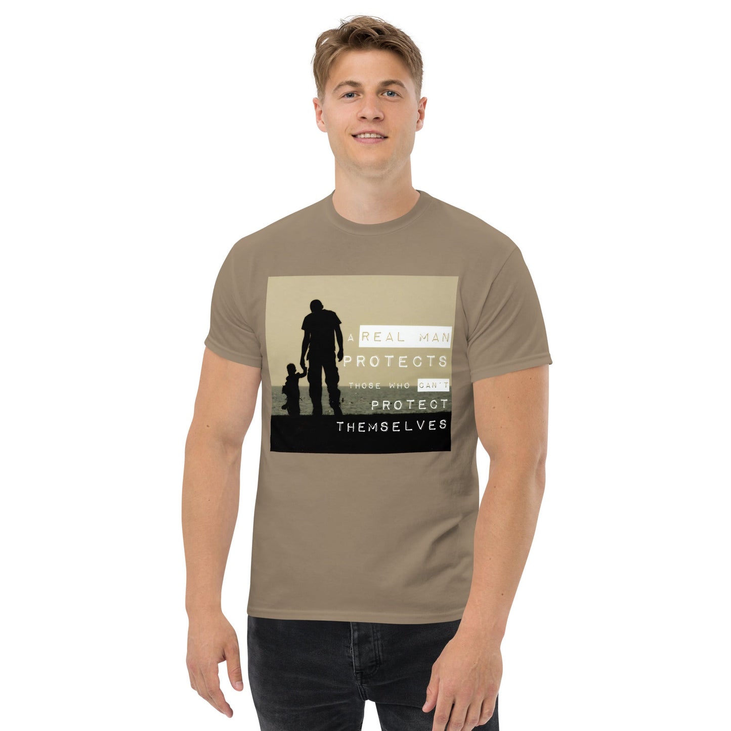 Real Men Protect - We Fight Monsters Mission Tee