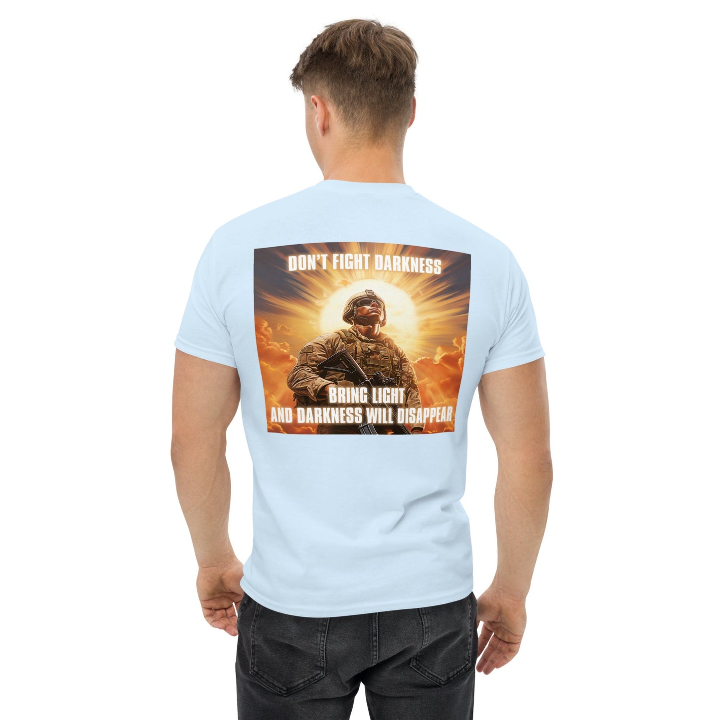 Don't Fight Darkness - Bring Light // We Fight Monsters Shirt