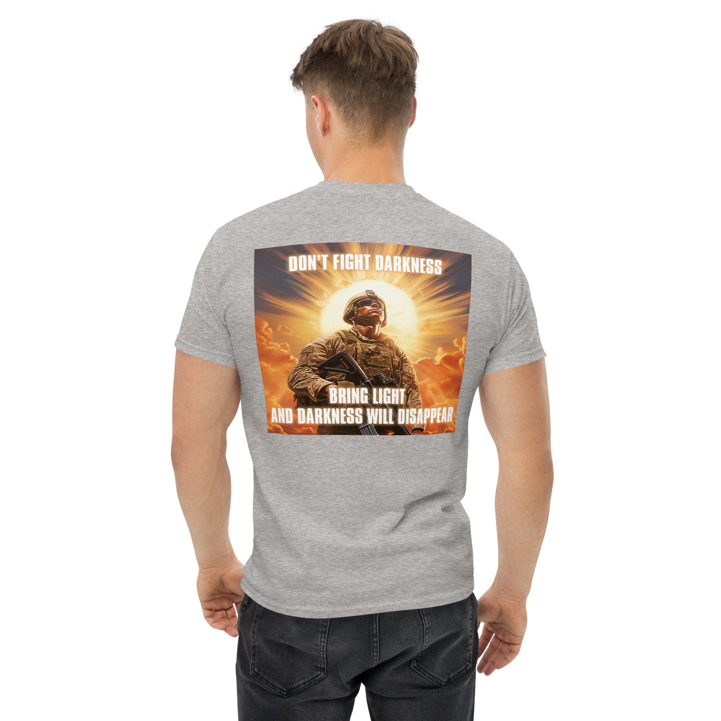 Don't Fight Darkness - Bring Light // We Fight Monsters Shirt