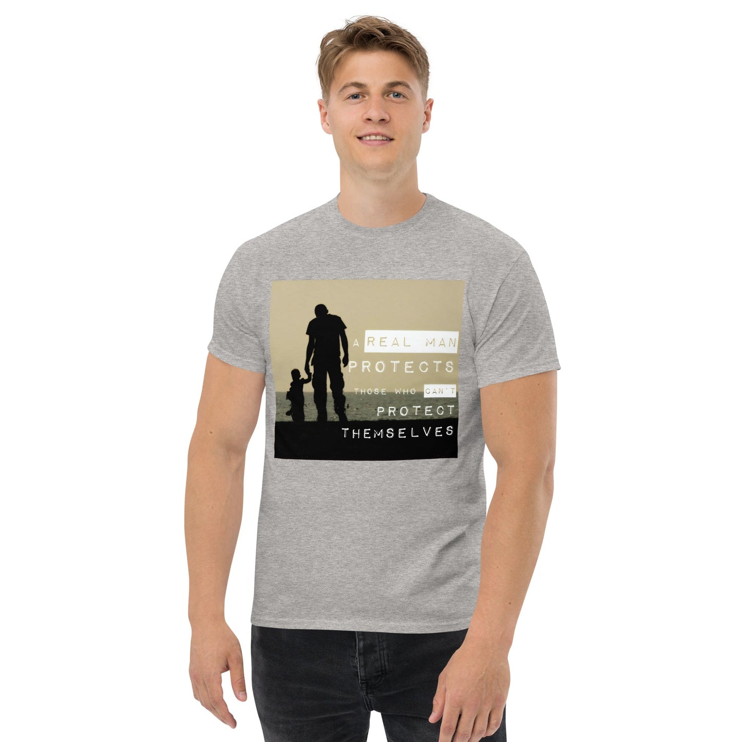 Real Men Protect - We Fight Monsters Mission Tee