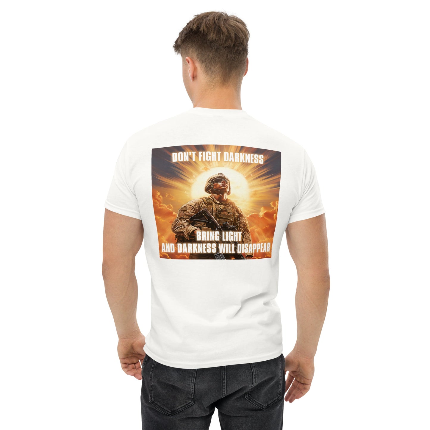 Don't Fight Darkness - Bring Light // We Fight Monsters Shirt