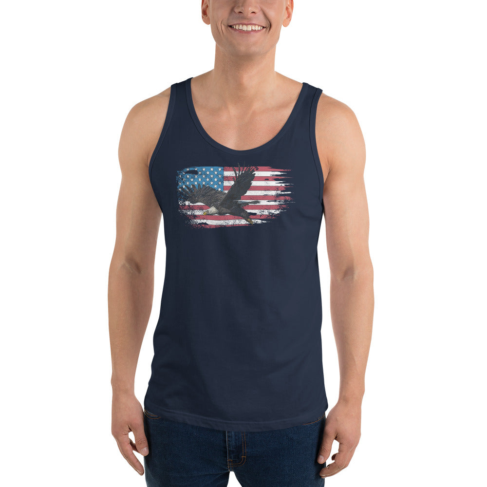 American Flag Bald Eagle Tank Top