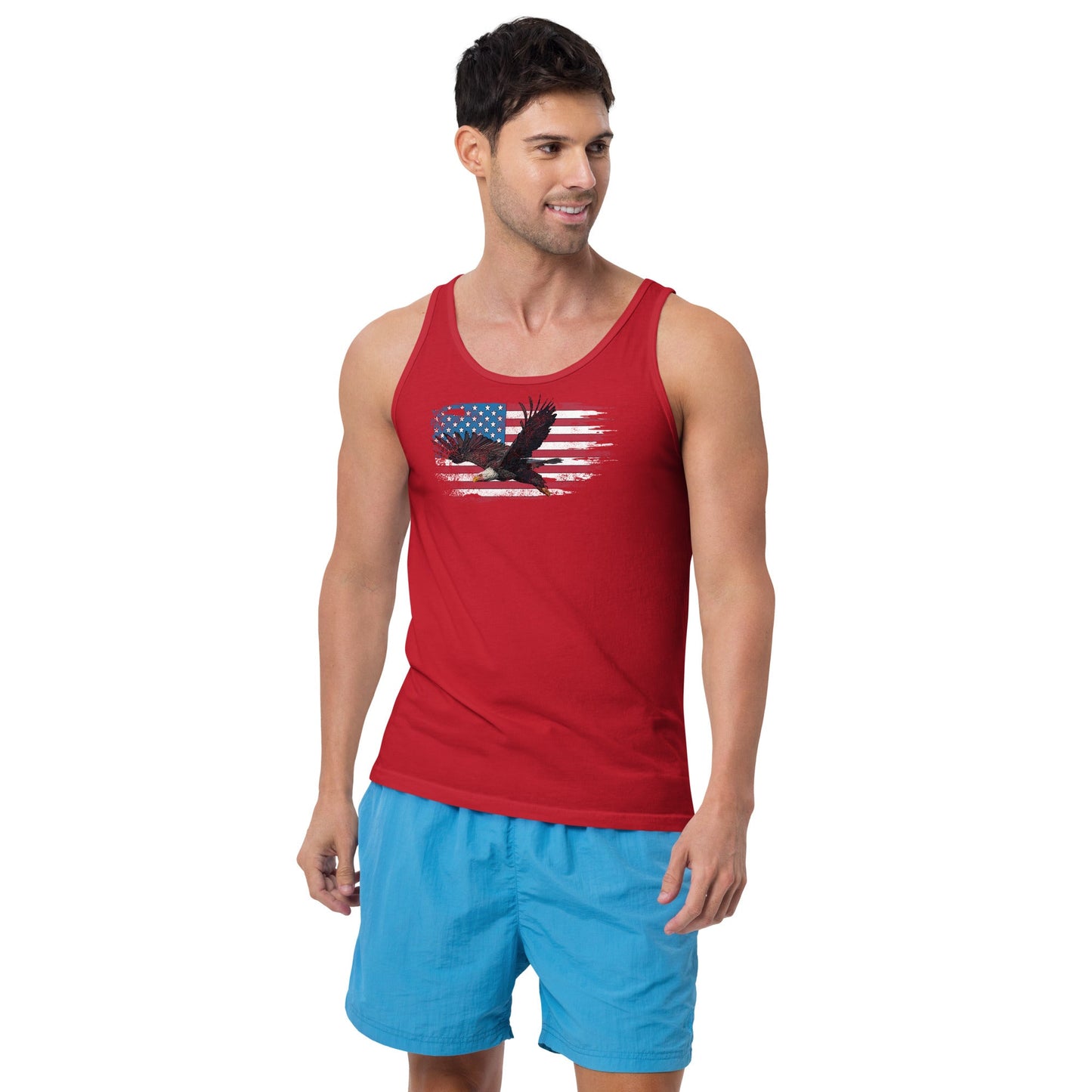 American Flag Bald Eagle Tank Top