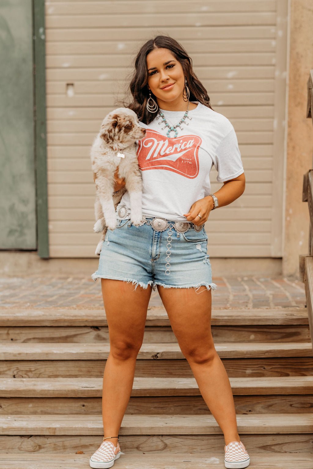 Merica Red Logo Graphic Tee