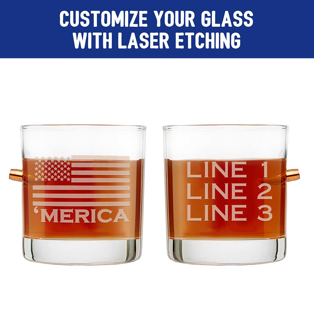 'Merica Rocks Glass - 11oz