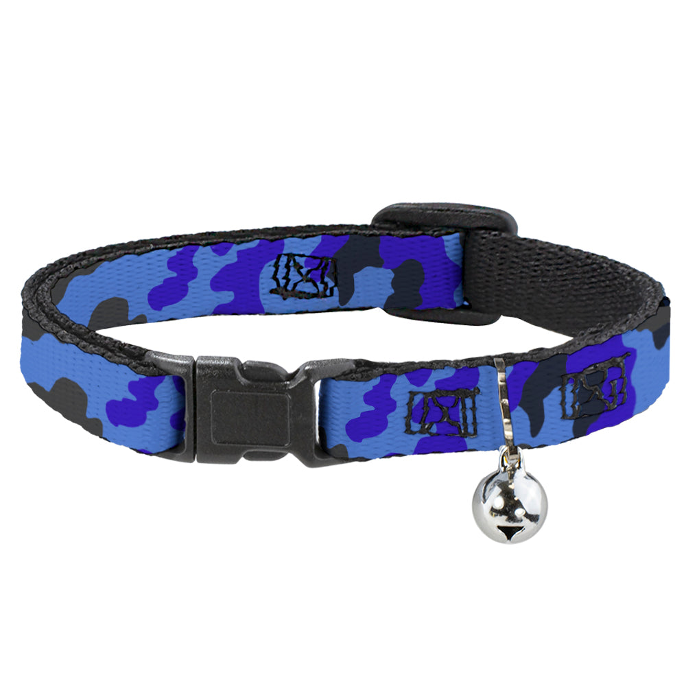 Cat Collar Breakaway - Camo Blue