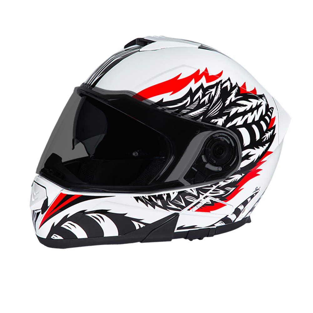 Daytona Glide Modular Motorcycle Helmet - DOT Approved, Bluetooth Ready, Dual Visor, Men/Women/Youth - W/ Phoenix