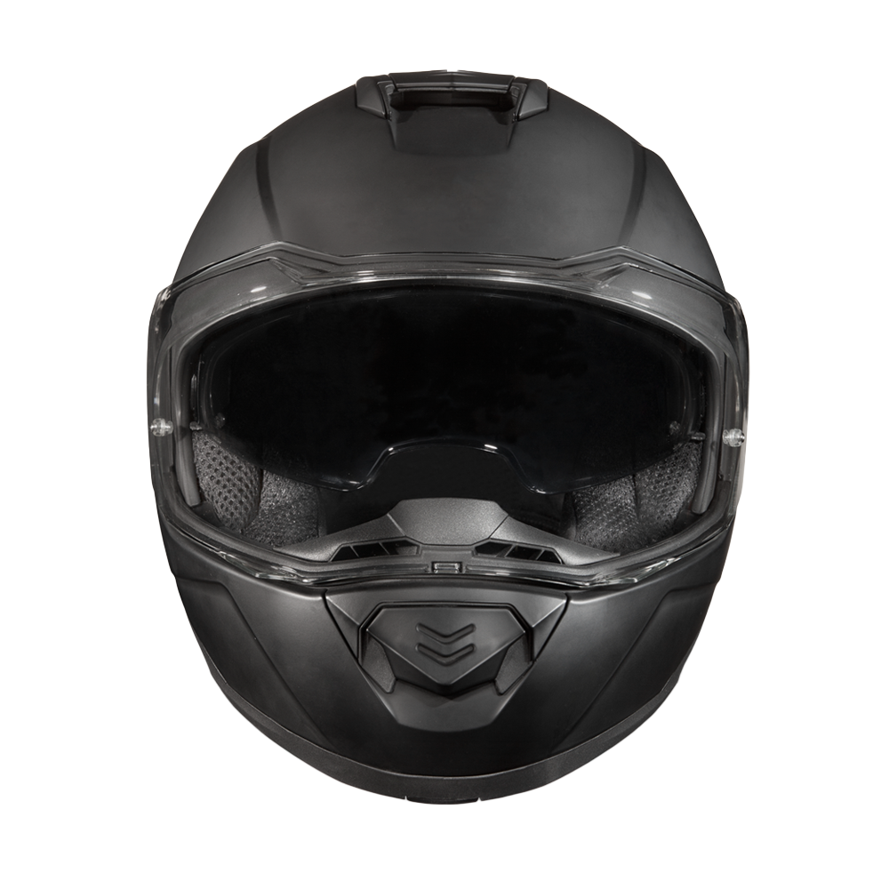 Daytona Glide Modular Motorcycle Helmet - DOT Approved, Bluetooth Ready, Dual Visor, Men/Women/Youth - Dull Black