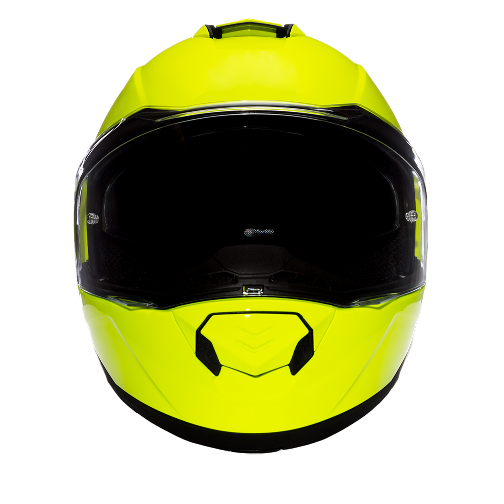 Daytona Glide Modular Motorcycle Helmet - DOT Approved, Bluetooth Ready, Dual Visor, Men/Women/Youth - Fluorescent Yellow