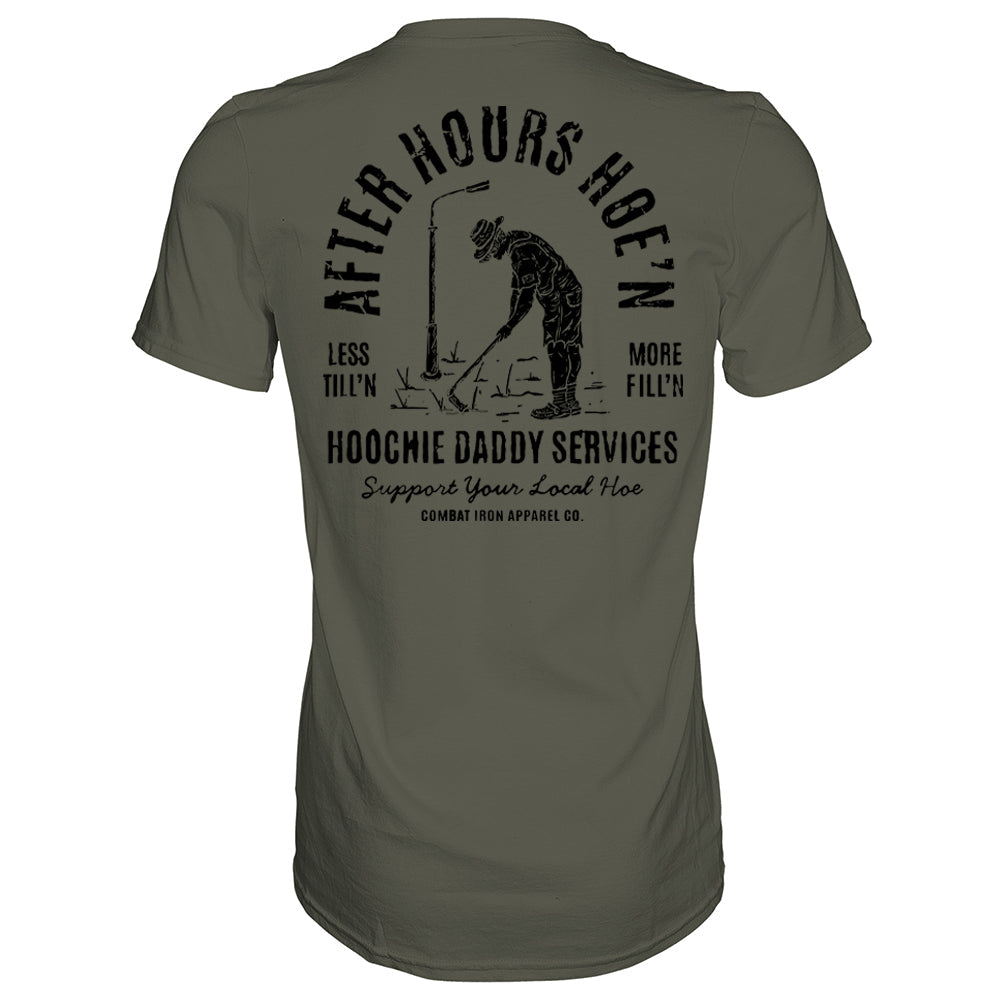 AFTER-HOURS HOE'N HOOCHIE DADDY SERVICES MEN'S T-SHIRT