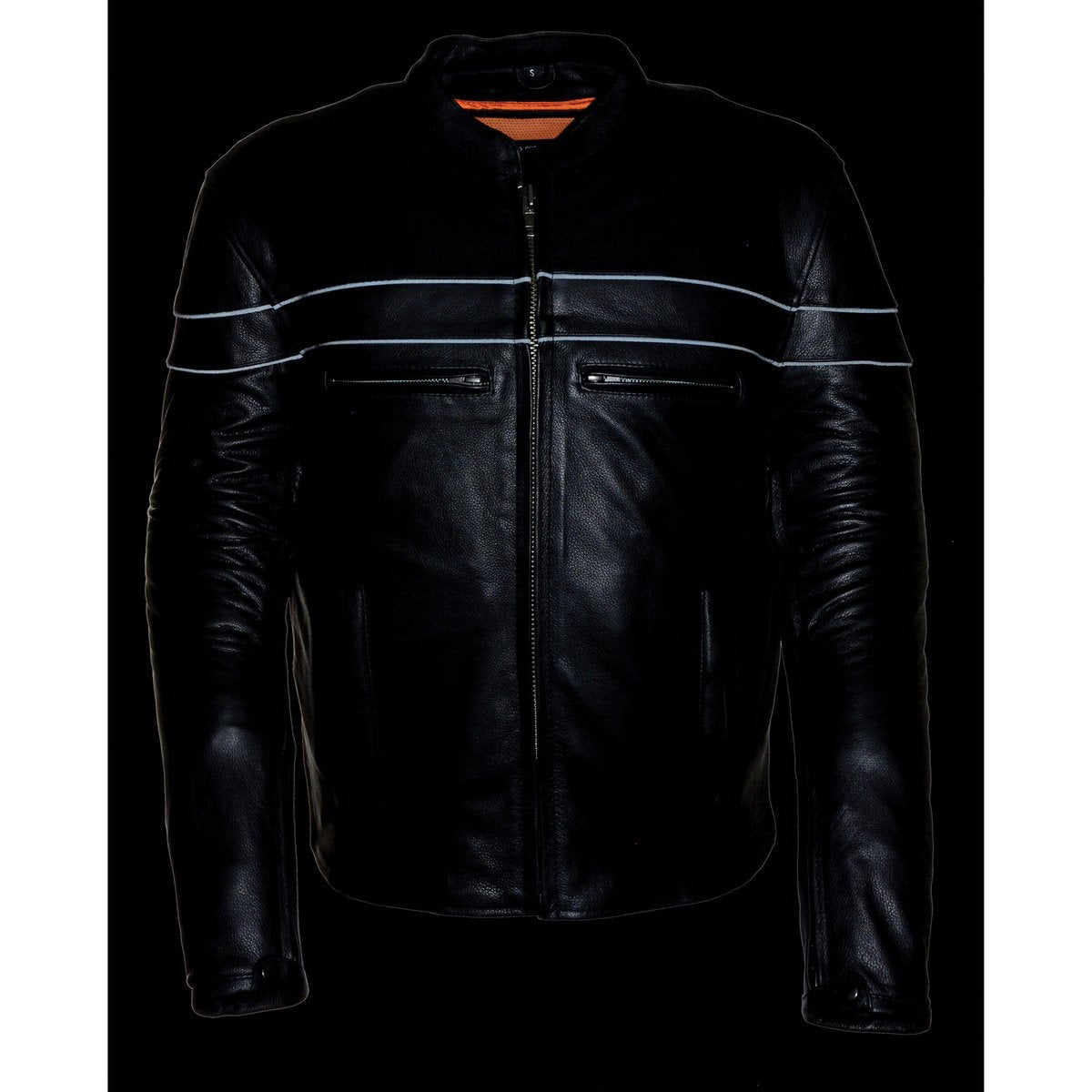 Milwaukee Leather ML1408 Men's Black 'Savage' Sporty Crossover Leather Jacket