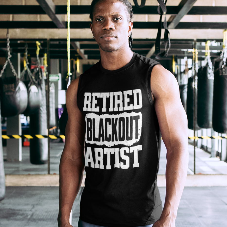 Mens Recovery Tank | Inspiring Sobriety | Retired Blackout Artist