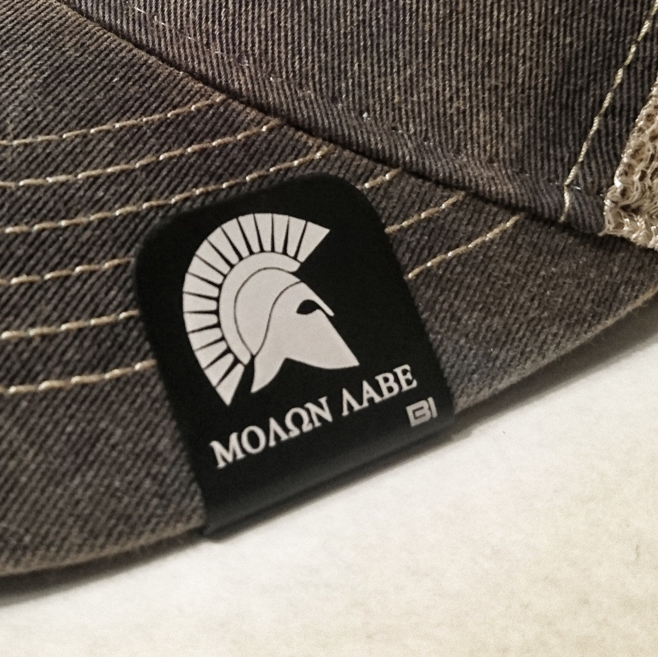 Hat clip Brim-it Molon labe spartan black