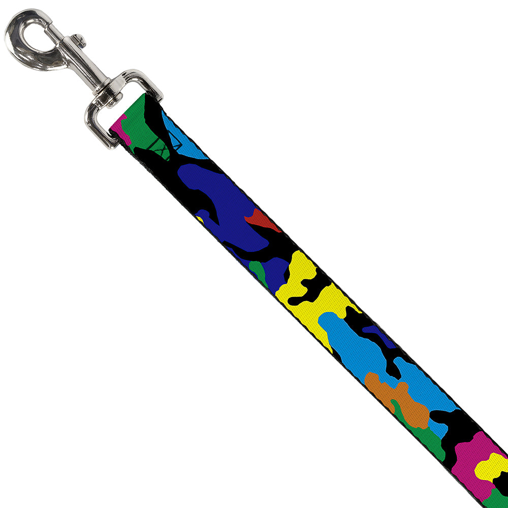 Dog Leash - Camo Multi Neon