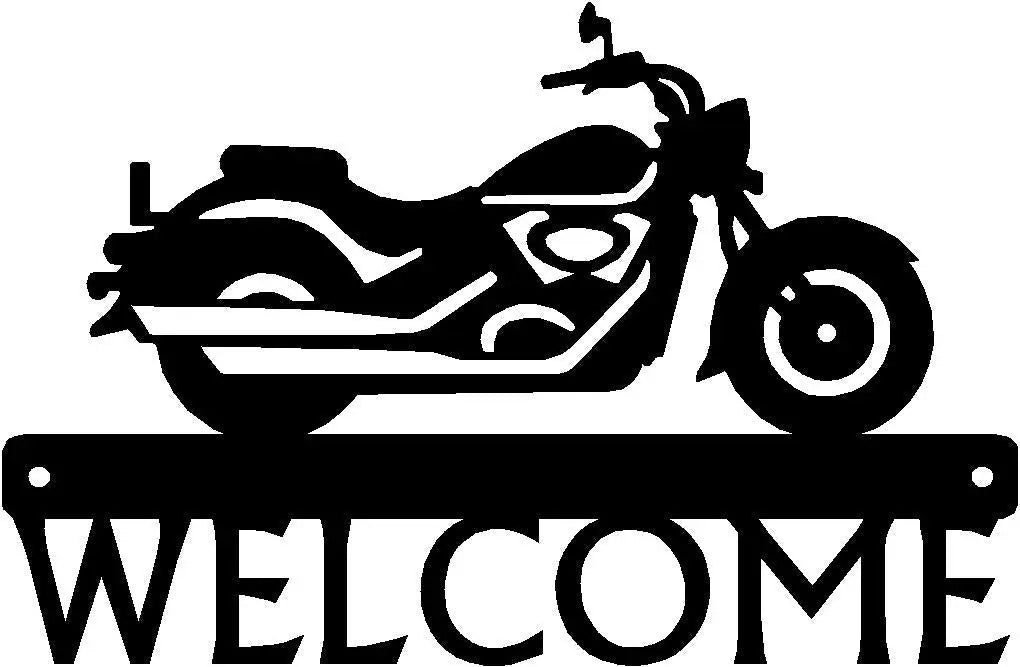 Cruising Motorcycle #12 Welcome Sign