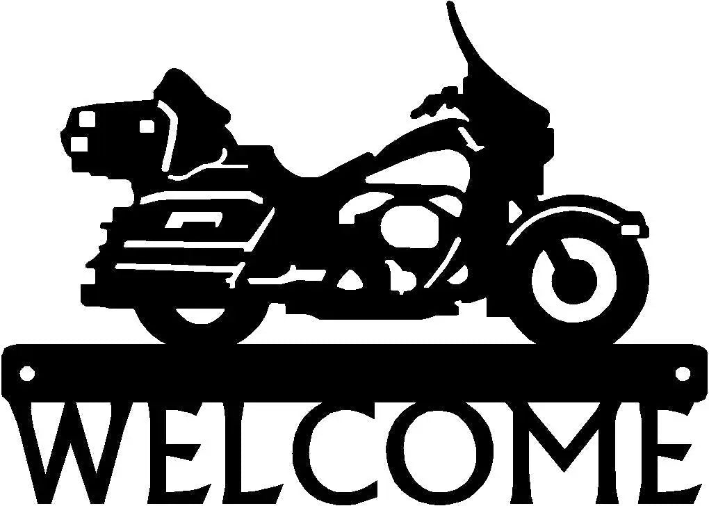 Touring Motorcycle #3 Welcome Sign or Name/House Plaque