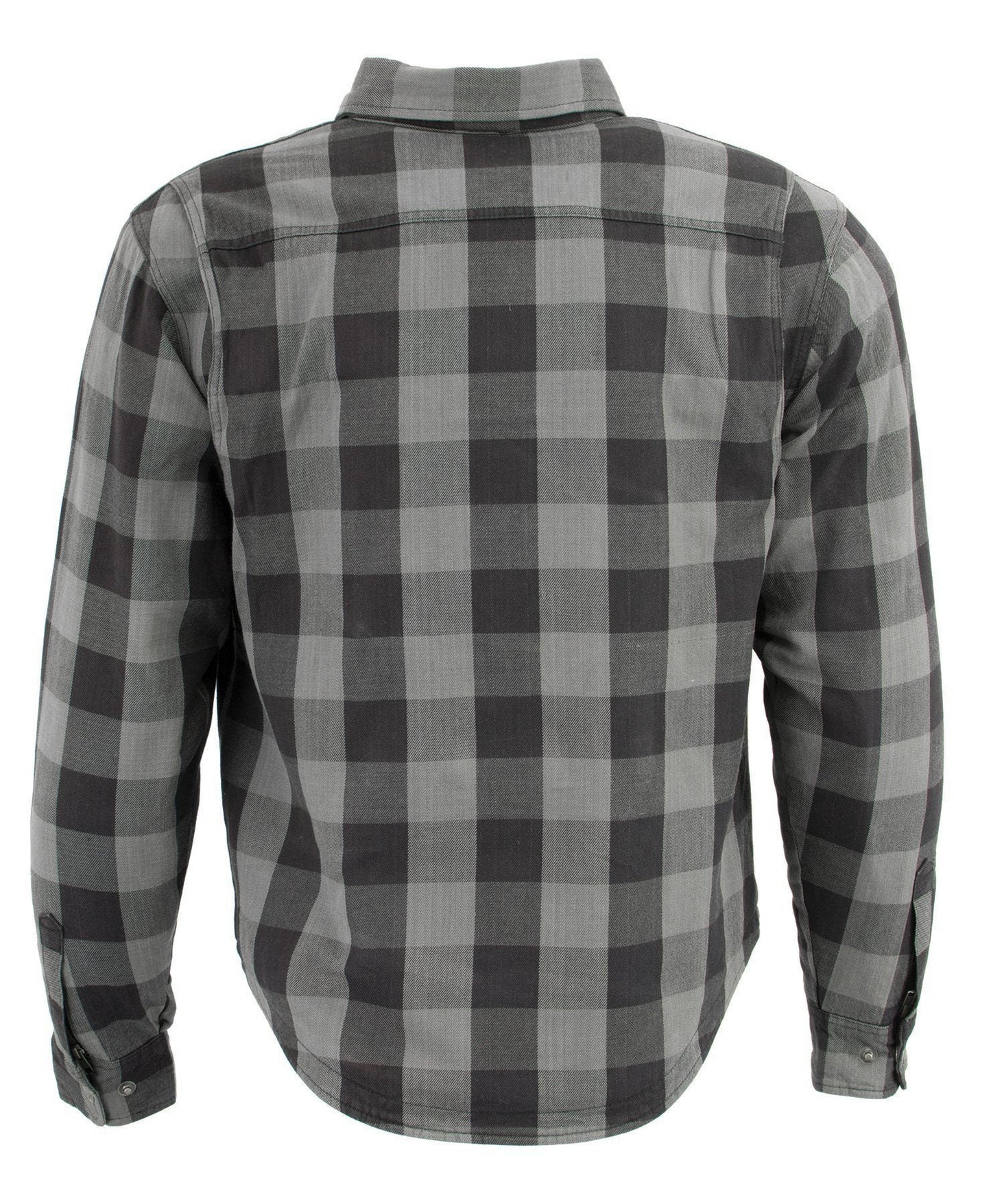 Milwaukee Leather MPM1630 Men's Plaid Flannel Biker Shirt with CE Approved Armor - Reinforced w/ Aramid Fibers