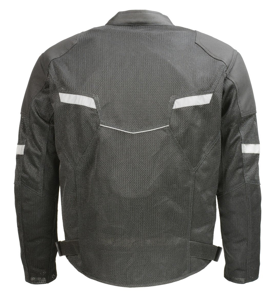 Milwaukee Leather MPM1792 Black Armored Textile Motorcycle Jacket for Men - All Season Biker Jacket w/ Removable Liner