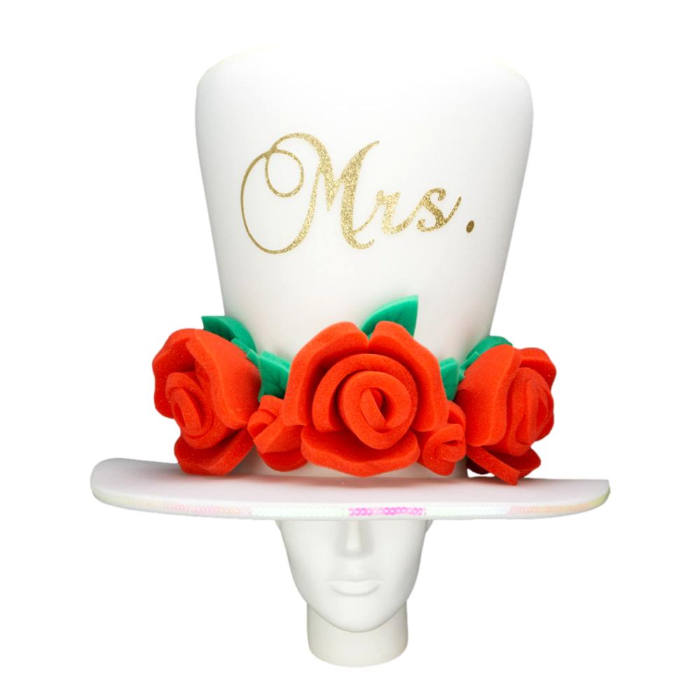 Custom Roses Bride Hat