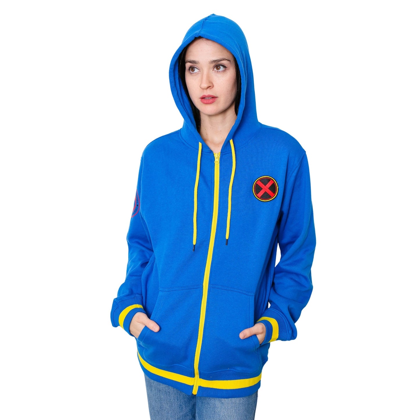 X-Men Xavier Institute Marvel Adult Zip Up Hoodie