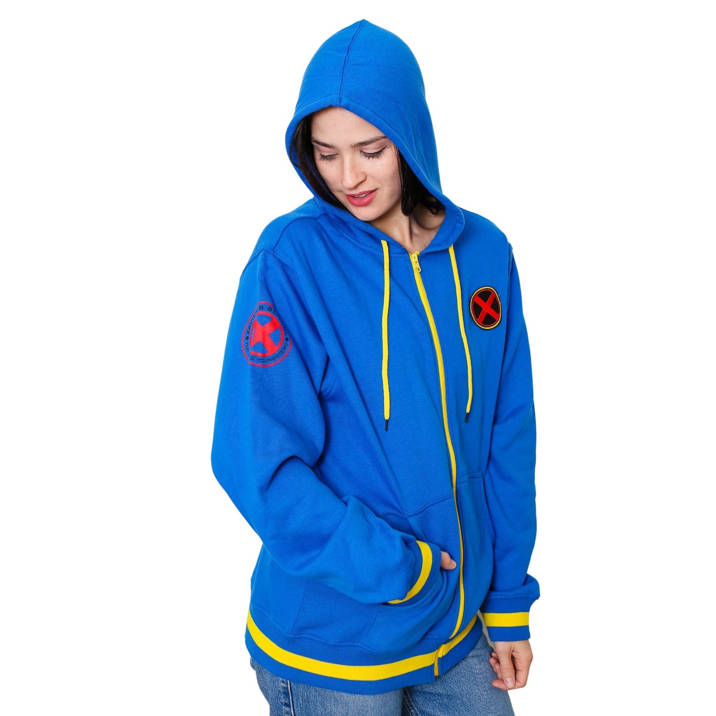 X-Men Xavier Institute Marvel Adult Zip Up Hoodie