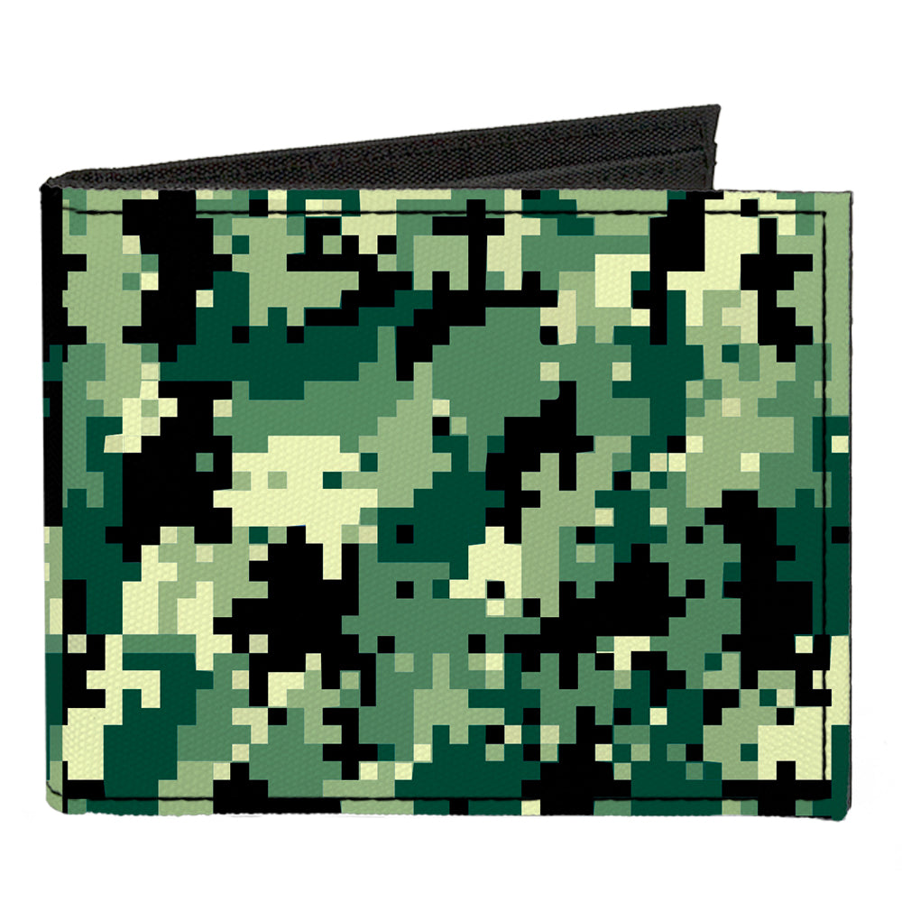 Canvas Bi-Fold Wallet - Digital Camo