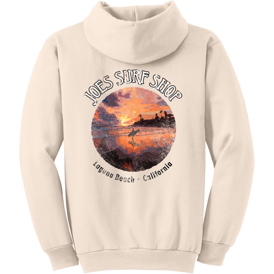 Joe's Surf Shop Sunset Surfer Pullover Surf Hoodie