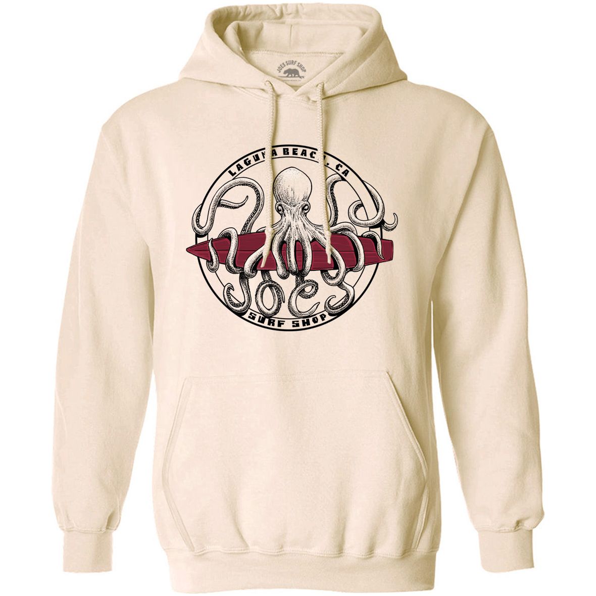 Joe's Surf Shop Octopus Meets Surfboard Hoodie