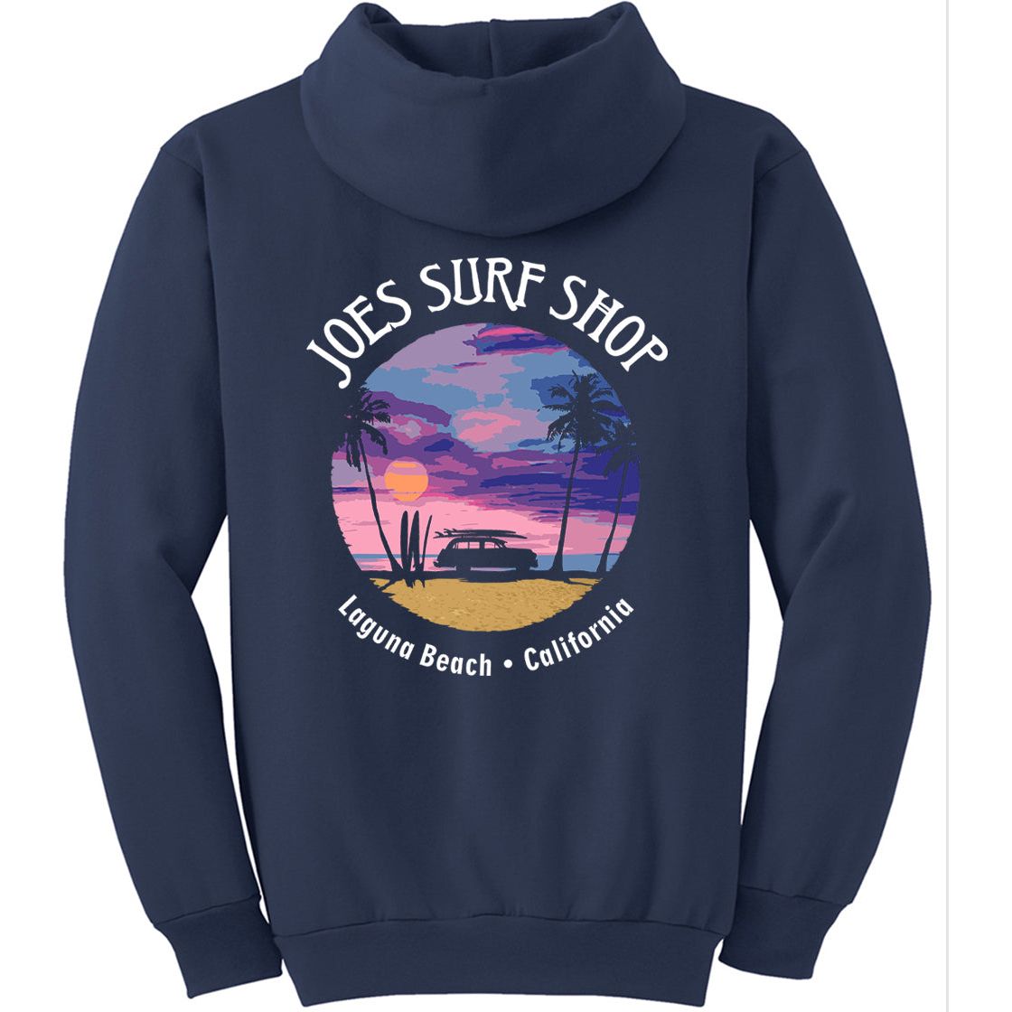 Joe's Surf Shop Wagon Silhouette Pullover Surf Hoodie