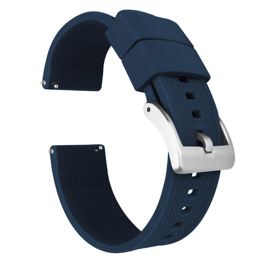 Navy Blue Elite Silicone Watch Band