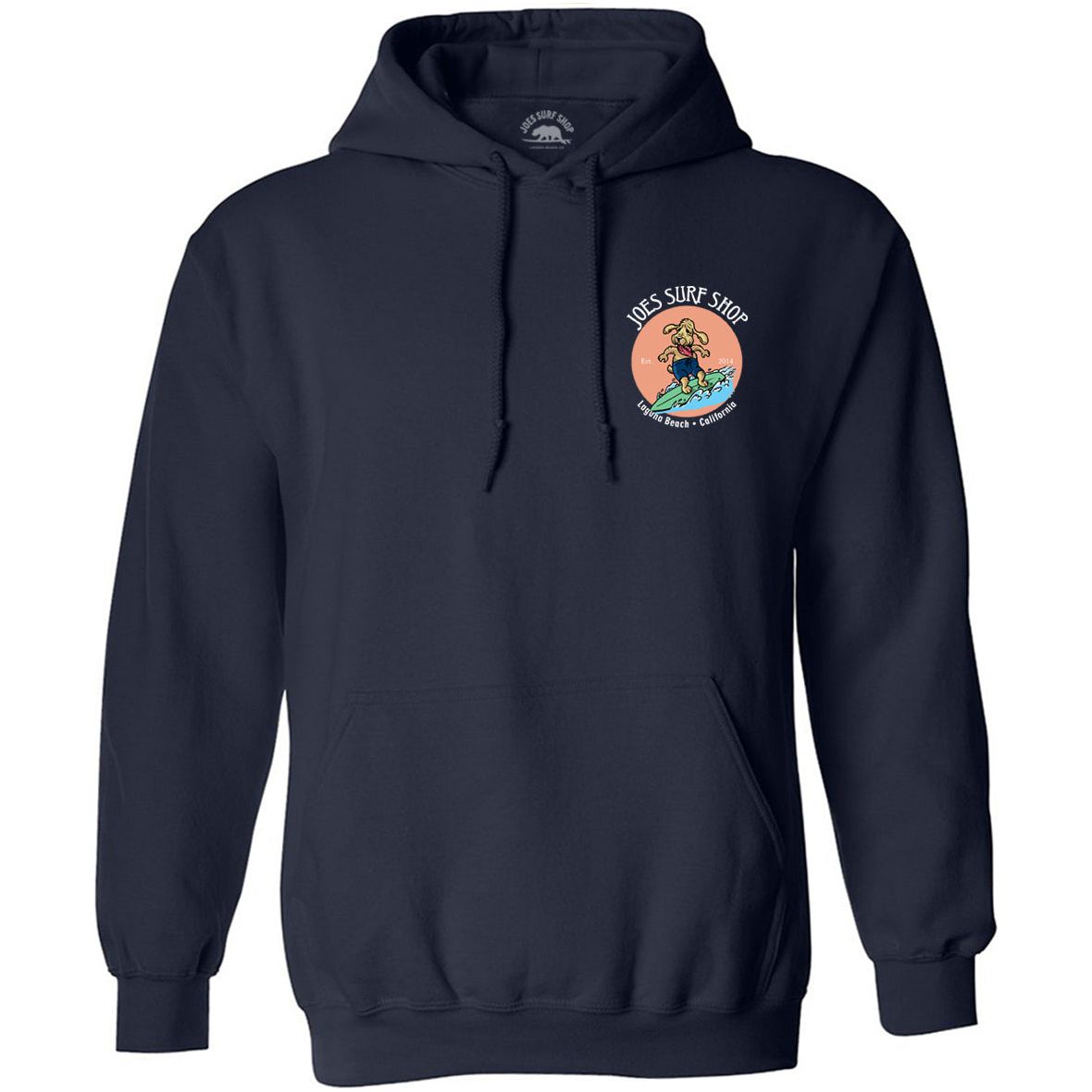 Joe's Surf Shop Teddy the Surfing Dog Pullover Surf Hoodie