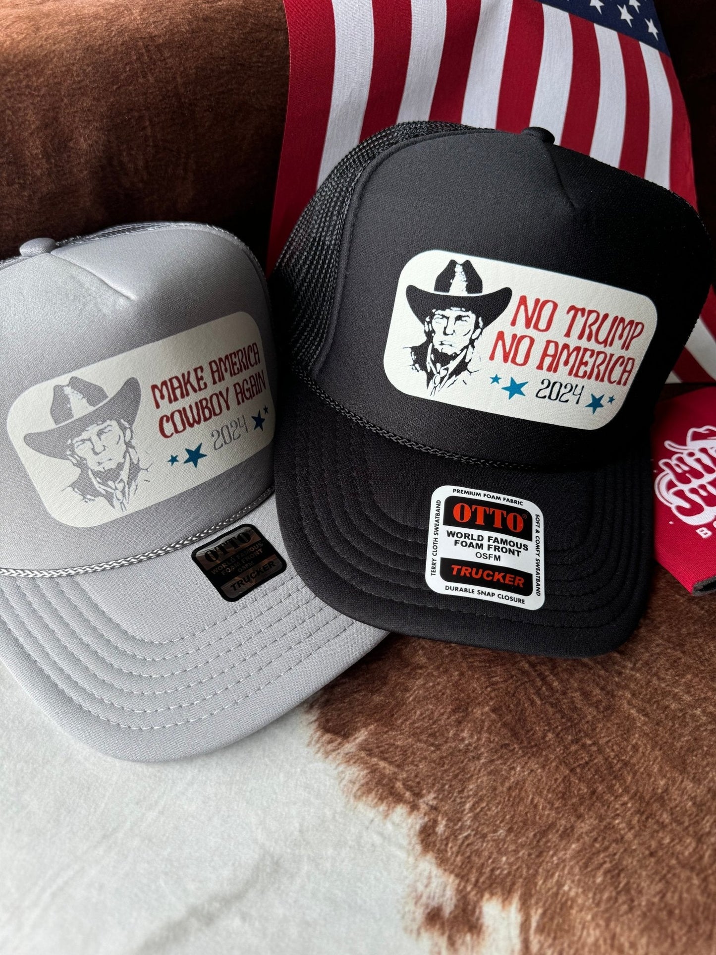 No Trump No America Trucker Hat