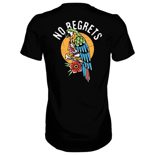 NO REGRETS PIRATE PARROT MEN'S T-SHIRT