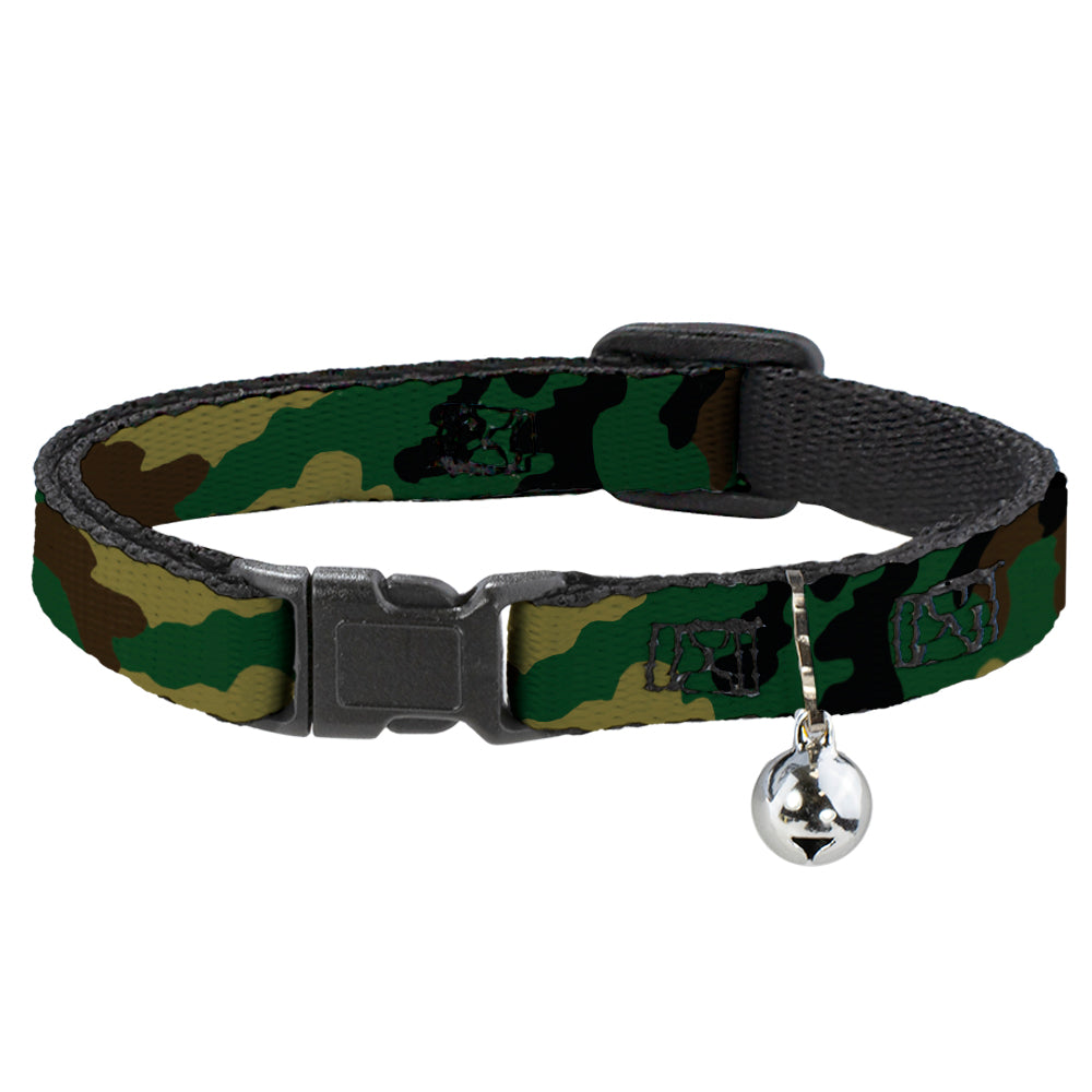 Cat Collar Breakaway - Camo Olive