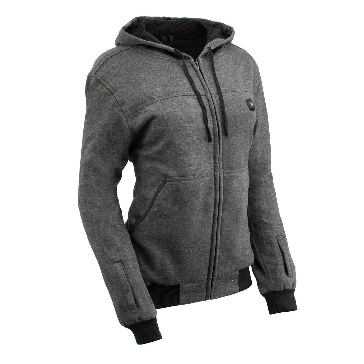 Nexgen Heat NXL2717DUAL Technology Women's Heated Hoodie - Grey Sweatshirt Jacket for Winter Season w/ Battery Pack